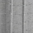 thumbnail image 3 of Lush Decor Farmhouse Textured Grommet Sheer Window Curtain Panel Pair, 38"W x 84"L, Dark Gray, 3 of 5