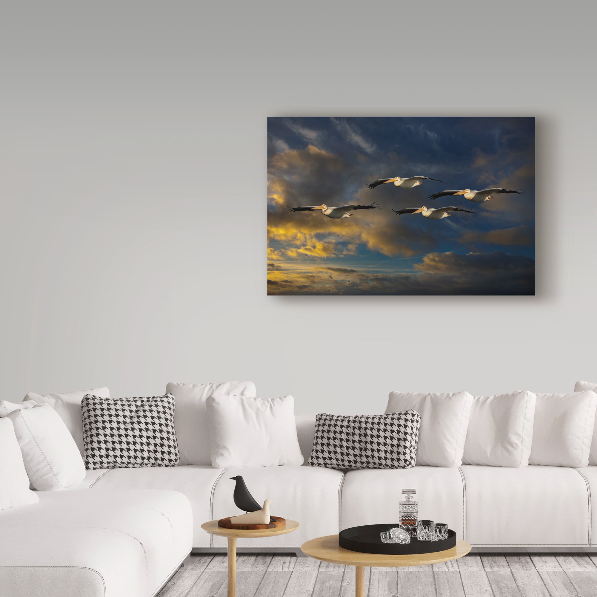 Trademark Fine Art 'Pelican Foursome' Canvas Art by Galloimages Online