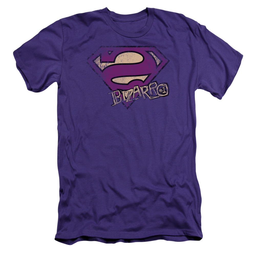 Superman - Superman Bizarro Logo Distressed Mens Slim Fit Shirt ...