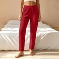 thumbnail image 2 of Kezqiaxn Sweat Pants for Womens Fashion Elastic Waist Warm Casual Trousers Womens Sweatpants Fall Winter Clothes, 2 of 7