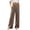 Khaki, variant on Summer Cotton Linen Dress Pants Women Wide Leg Comfy Fall Petite Elastic Waist With Pockets Palazzo Beige Lounge Trousers Pants L