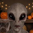 thumbnail image 4 of Máscara de alienígena divertida y espeluznante, máscara de diablo malvado y realista, accesorio para disfraz de Halloween Estilo C, 4 of 5