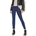 thumbnail image 2 of Women'S Large Size Skinny Jeans Pencil Pants Washed High Waist Skinny Pants Dark Blue XXL, 2 of 9