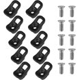 thumbnail image 1 of ZOUSSIQI 10 Pack Kayak Eyelet Tie Down Loop Deck Fitting Bungee Cord Kit Rigging Outfitting Pad Eye CA919-27356, 1 of 7