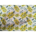 thumbnail image 4 of oneOone Cotton Cambric Yellow Fabric Florals Sewing Material Print Fabric By The Yard 42 Inch Wide-Y8U, 4 of 4