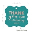 thumbnail image 7 of Inkdotpot Thank You For Celebrating With Us Bridal Shower-Baby Shower-Retirement-Wedding-Birthday Bottle Tag Real Rose Gold Foil Favor Bracket Shape Hang Tags Pack Of 100, 7 of 7