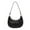 Black, variant on Shoulder Bags for Women Leather Sling Tote Handbag Retro Clutch Purse Fashion Underarm Bags Solid Color Dumpling Bag White