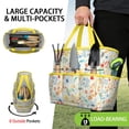 thumbnail image 2 of Garden Tool Bag,Pioneer Flower Floral Print Pattern Garden Tool Organizer,Garden Gifts,Waterproof Multi-Pocket Garden Tool Storage 11.8x5.5x11.4 Inch(Tools NOT Included), 2 of 6
