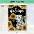 thumbnail image 5 of Sunflowers Dogue de Bordeaux House Flag Watercolor Dog Floral Spring Summer Decor Flag for Outdoor Yard Double Side 28X40 Inch, 5 of 6