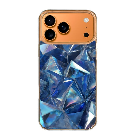 Case For Apple iPhone Air / 17 Pro / 17 Pro Max Series Case, Slim Thin Transparent Flexible Clear TPU Shockproof Phone Case For iPhone 17 Series, blue, iridescent