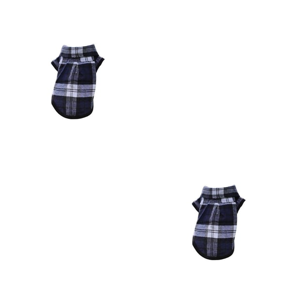 Ropa para Perros Methold Chaleco a Cuadros Flexible Azul 2piezas