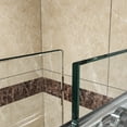 thumbnail image 5 of Sunny Shower 60 in.W x 79 in.H Frameless Sliding Shower Doors in Brushed Nickel Finish, 5 of 9
