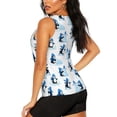 thumbnail image 3 of Saiise Penguin Winter Fun Print Women's Workout Tank Top Racerback Yoga Tanks Athletic Gym Shirts-Small, 3 of 7