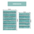 thumbnail image 2 of Home Weavers Glamour Collection 100% Polyester Microfiber Non-Slip Bath Rug,Extra Soft Microfiber Bedroom Rug ,Water/Dust Absorbent Fast Dry Shower Mat - 2Pcs Set, Aqua, 2 of 5