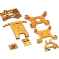 thumbnail image 1 of Kit RC Amortiguador delantero y trasero Soporte Alerón trasero para Wltoys 124018 124019 1/12 Oro, 1 of 9