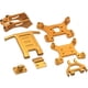 thumbnail image 1 of Kit de piezas de mejora para coches RC: soporte de amortiguador para Wltoys 144001 144002 (escala 1:14) Oro, 1 of 9