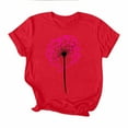 thumbnail image 5 of Xuyuer Valentines Shirts for Women Love Heart Tshirt Cute Graphic Tee Tops Women's Printed Round Neck Short Sleeved Casual T-shirt Short Sleeved Top Short Sleeve Valentines, 5 of 5