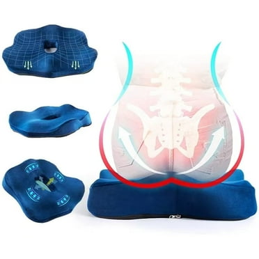 Seat Cushion for Office Chair - Completely Wraps The Hips -  Memory Foam Donut Cushion for Tailbone, Sciatica, Hemorrhoid, Coccyx Pain Relief - Perfect for Car, Wheelchair, Truck Drivers