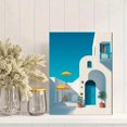 thumbnail image 2 of UXIEQU Mediterranean Villa Canvas Wall Art 15.75x11.81 Inches, 2 of 8