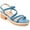 Blue, variant on Journee Collection Womens TARALIE Leather Open Toe Block Heel
