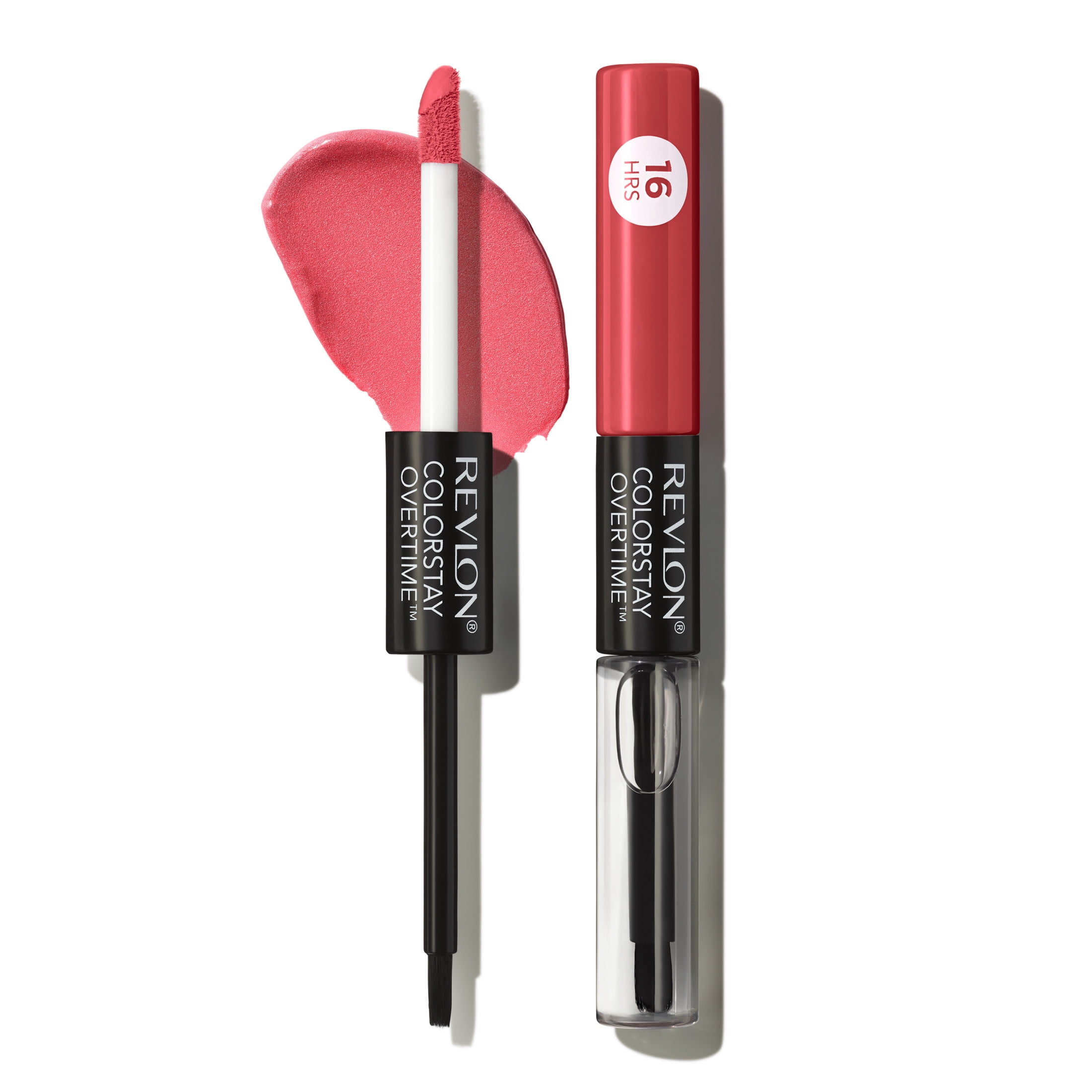 (3 pack) Revlon ColorStay Overtime Longwearing Gloss Lipstick with Vitamin E, 020 Constantly Coral, 0.07 fl oz