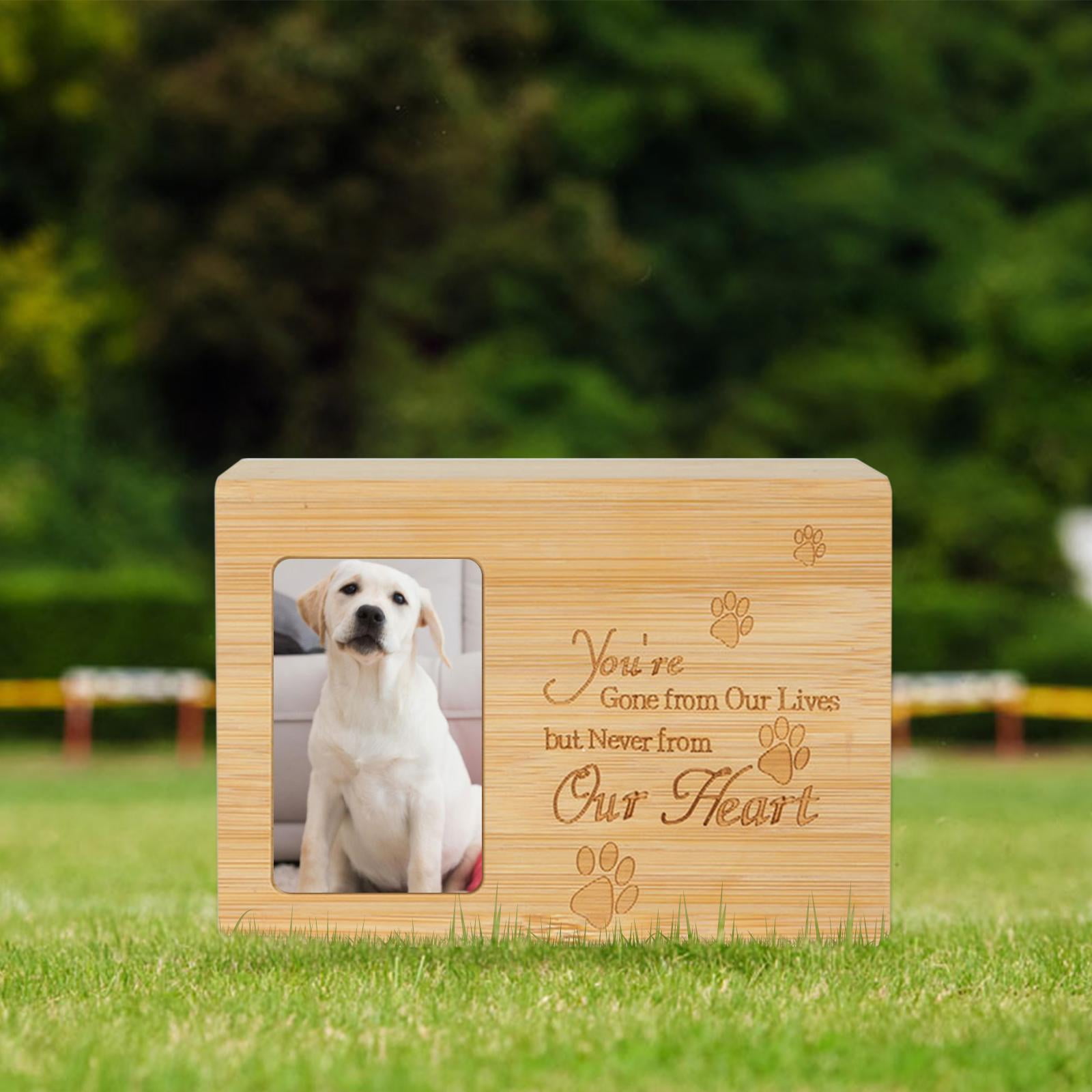 Pet Cremation Urn for dogs and cats Wood Box Memorial Keepsake Commemorate A