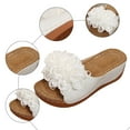 thumbnail image 6 of Mostsola Wedge Sandals for Women Platform Slide Sandals Bohemia Flower Slippers Slip on Beach Shoes, 6 of 9