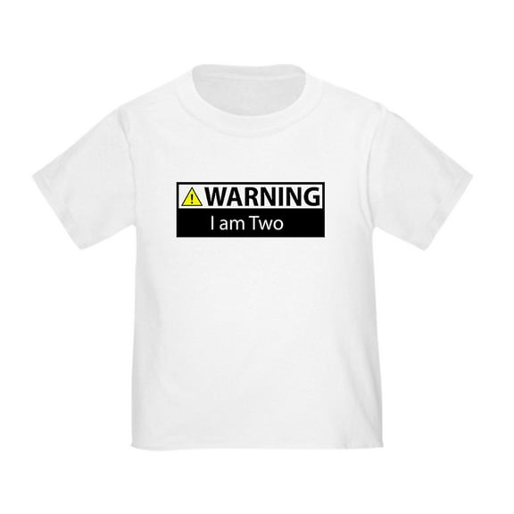 CafePress - Warning I Am Two Toddler T Shirt - Cute Toddler T-Shirt, 100% Cotton