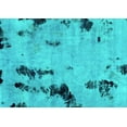 thumbnail image 1 of Ahgly Company Indoor Rectangle Abstract Turquoise Blue Modern Area Rugs, 7' x 10', 1 of 4