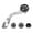Silver #0, variant on Bicycle Handlebar Mount Extension Bracket | Aluminum Light & Camera Stand Holder | Compatible with 31.8mm/25.4mm Handlebars | Includes Camera & Flashlight Mounts | Cycling Equipment Accessories