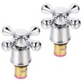 thumbnail image 3 of Miangastore 2pcs Faucet Handle Replacement 1/2 Inch Cold Hot Faucet Knob Handle Accessory, 3 of 8