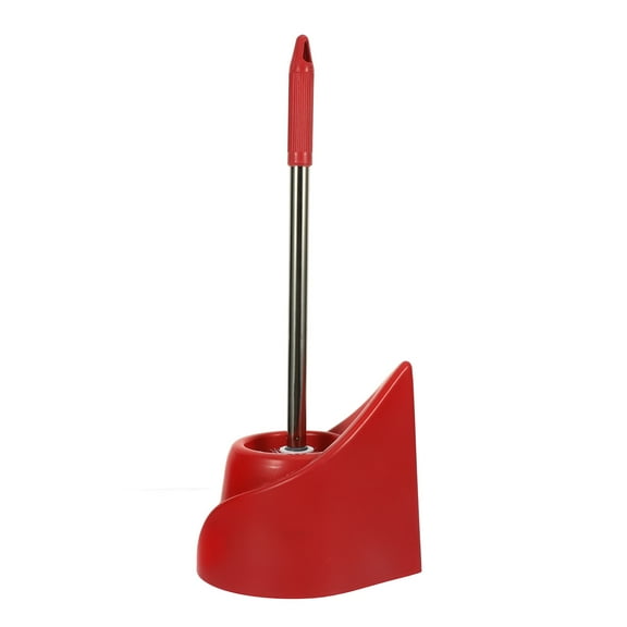 FRCOLOR 1 Set Toilet Brush and Holder Set Long Handle Bathroom Cleaning Toilet Bowl Brush