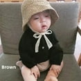 thumbnail image 3 of Sombrero de pesca para niños, gorra para bebé, sombrilla, sombrero de paja de estilo coreano, sombrero fino para verano, primavera y otoño, niños de 1 a 3 años, 3 of 5