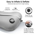 thumbnail image 5 of OUTSKIRT Inflatable Camping Pillow, 2-in-1 Travel Pillows for Sleeping, Ergonomic & Lightweight Small Backpacking Pillow for Travel, Hiking, Camping & Outdoor Activities, Grey, 5 of 6