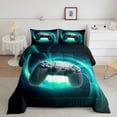 thumbnail image 2 of Castle Fairy Kids Boys Black Gamepads Full Size Comforter Sets,Video Game Bedding Sets, 2 of 8