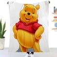 thumbnail image 2 of Cute Winnie the Pooh Soft Cozy Luxury Couch Blanket Home Decor Bedding Warm Fuzzy Blanket for Couch, Kids Bed and Sofa, 2 of 10