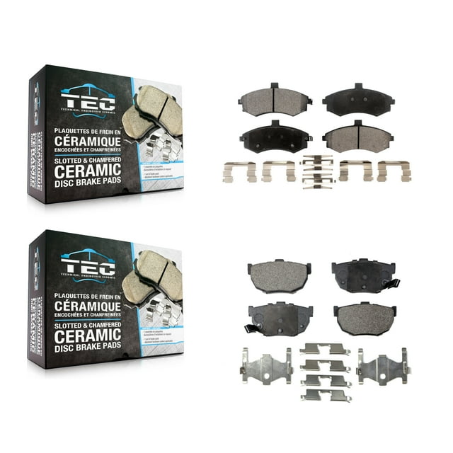 TEC Front Rear Ceramic Brake Pads Kit for Car Hyundai Elantra Disc rear brakes KTC-100491