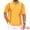 Yellow, variant on DARING DIVA Men's Striped Knit Chest Pocket Short Sleeve Vintage Golf Shirts S Green