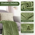 thumbnail image 5 of 18 Pieces Soft Fleece Blankets Bulk 50 x 60 Inch Lightweight Flannel Blanket Plush Throw Blankets for Wedding Sofa Home Outdoor Couch Bed Gifts(Green), 5 of 12