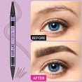 thumbnail image 2 of Bolígrafo para cejas iMethod Magic 2 en 1 resistente al agua, color marrón oscuro, 2 of 7