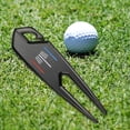 thumbnail image 1 of Tenedor de golf Ejercicio de golf Ayudas de golf Putt Parter Golf Putting Green Tenedor para golfista Negro Cola Horquilla de reparación de chuletas de golf, 1 of 8