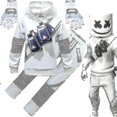 thumbnail image 1 of Dj Marshmello Niños Blanco 3d Impreso Jersey Conjunto Halloween Carnaval Fiesta Disfraz V, 1 of 3