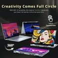 thumbnail image 4 of Dell Inspiron 14" WUXGA Touchscreen 2-in-1 Laptop, Intel 7 150U, 64GB DDR5, 2.28TB Storage(2TB SSD+288GB Docking Station Set), Backlit Keyboard, Windows Copilot, Wi-Fi 6E, Windows 11 Pro, Blue, 4 of 9
