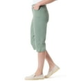 thumbnail image 3 of Women's Gloria Vanderbilt Amanda Skimmer Capri Pants Color: Rome Size: 12, 3 of 4