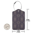 thumbnail image 4 of Naloa Golden Bumblebee Luggage Tag for Suitcase Leather Baggage Tag with Stainless Steel Loop Privacy Cover for Women Men Girls-4 PCS, 4 of 5