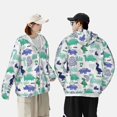 thumbnail image 3 of KLL Dinosaur Print Men's Women’s UPF 50+ Sun Protection Outdoor Hoodie Jacket Long Sleeve Fishing Hiking Performance Shirt-X-Large, 3 of 6
