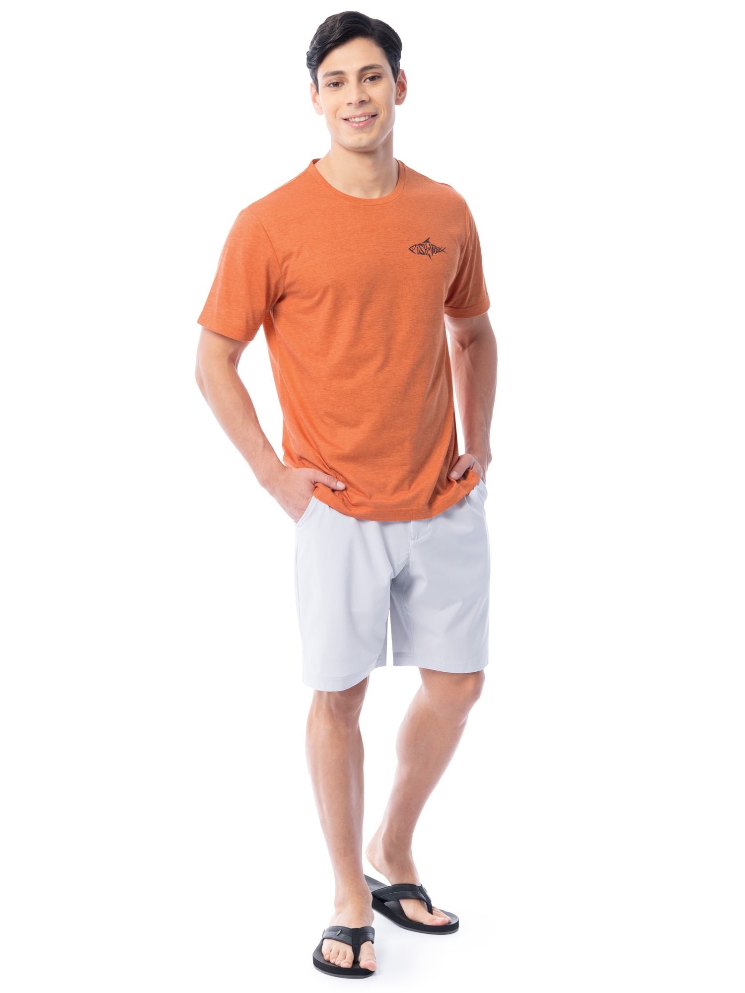Fish N Vibe Men's Short Sleeve Fishing Performance Outdoor Graphic T-Shirt, Arabesque, XL