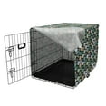thumbnail image 3 of Underwater Dog Crate Cover, Digitally Generated Fish with Colorful Splatters Sea Element, Easy to Use Pet Kennel Cover Small Dogs Puppies Kittens, 7 Sizes, Charcoal Grey Multicolor, by Ambesonne, 3 of 6