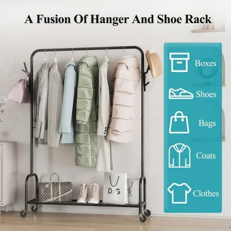 Mobile wardrobe rack sale