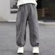 thumbnail image 2 of Odeerbi 2-12 Años Niños Niñas Algodón Pantalones de Sudar Rayas Entrenamiento Deportivos Pantalones Jogger Color Sólido Verano Joggers Casuales, 2 of 4